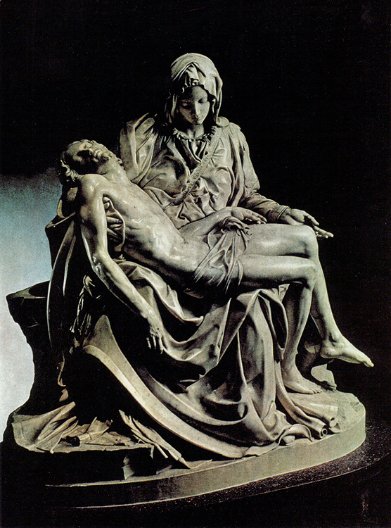 Микеланджело Буонарроти, 
Оплакивание Христа, 1489/99.