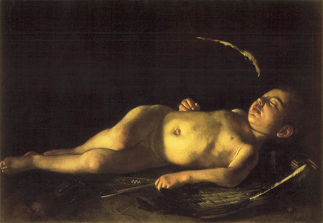 Микеланђело Меризи Каравађо,
Уснули амор, 1608.